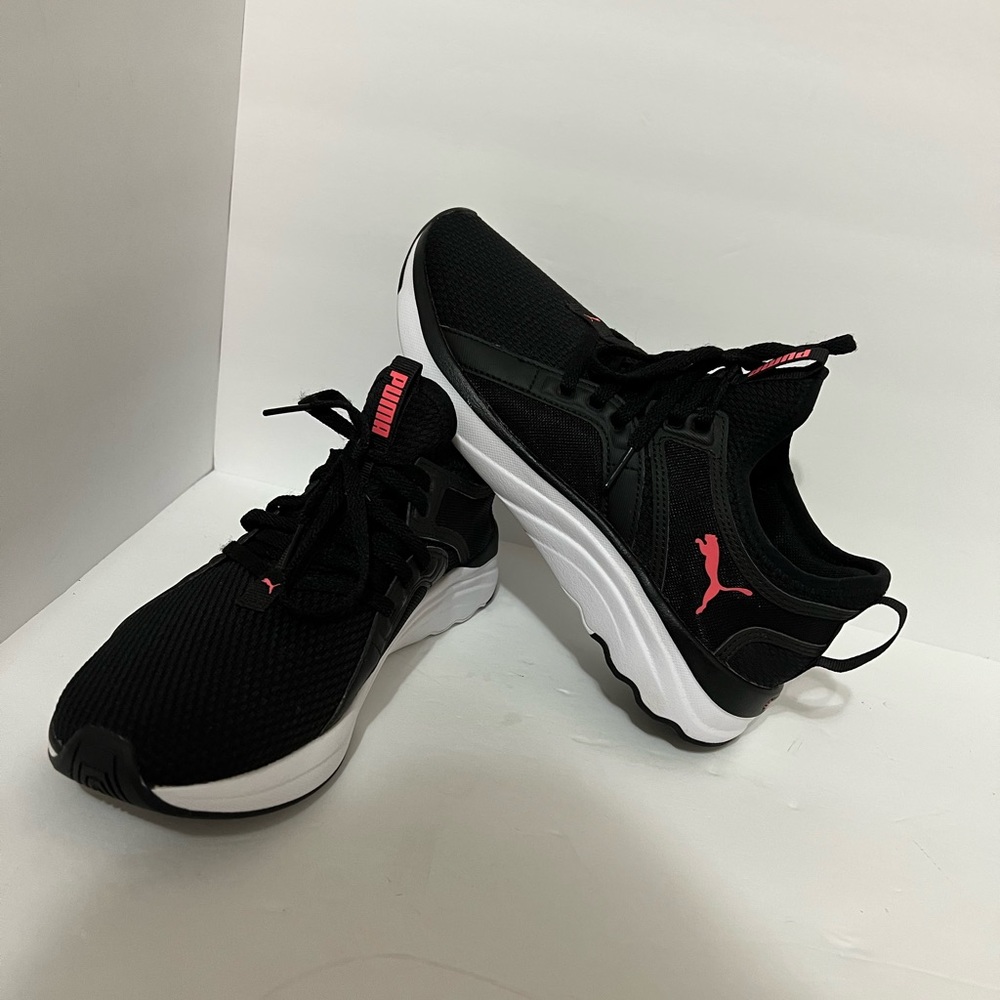 Puma Womens Black 194355-01 SoftRide Sophia Athletic Running Shoes Size 8